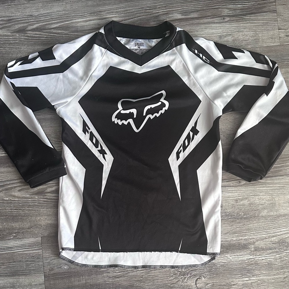 Fox Jersey Youth Small Black & White